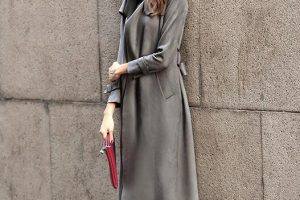 外滩衣元素风衣女中长款韩版春季秋装鹿皮绒外套女潮