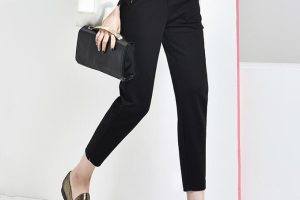 韩版休闲裤女长裤修身垮裤显瘦西装裤子